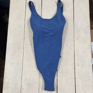 Blue One-Piece Swimsuit